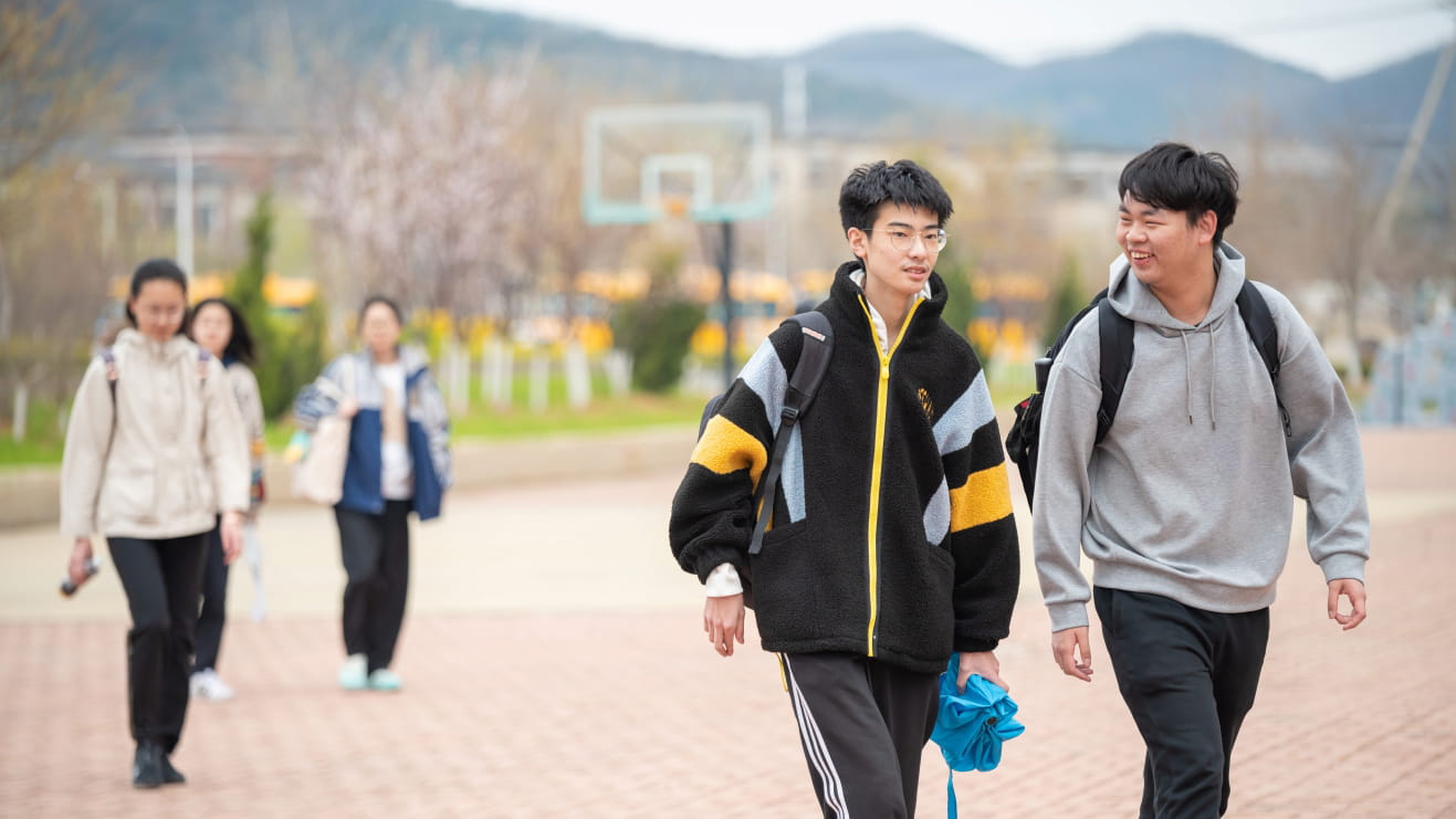 Students on school campus