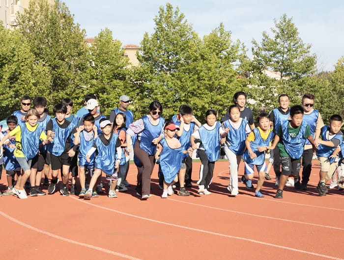 Family fun run - blue team