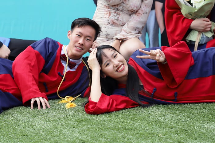 Peter Zhang and his friend