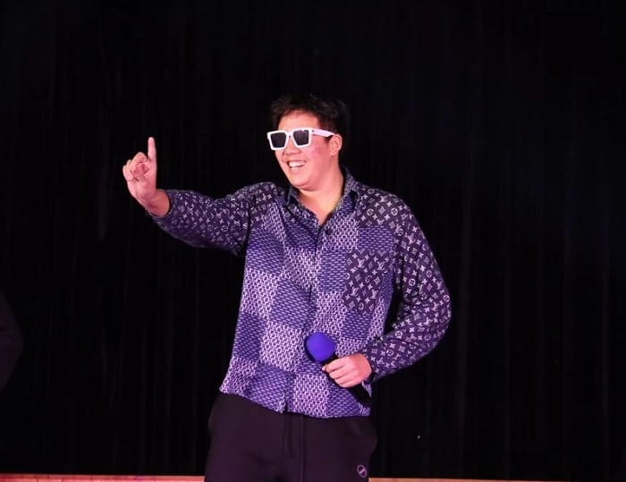 Jed participates in Talent Show