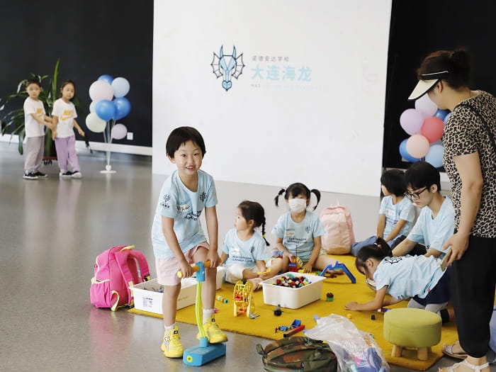 Little kids playing together