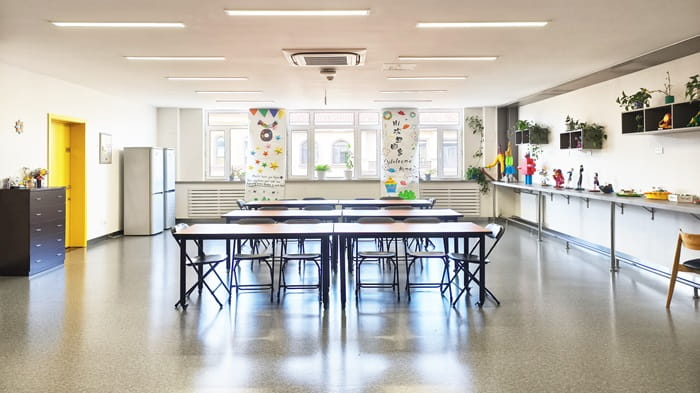 Common area in the dorm