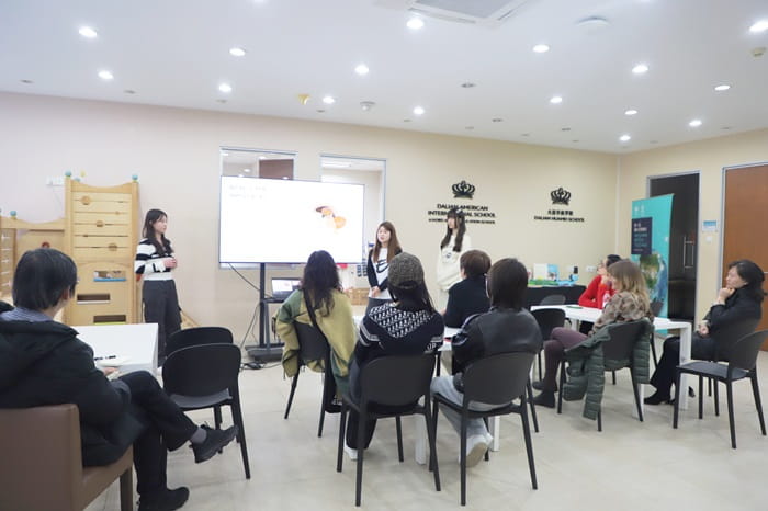 Parent workshop led by Susan, Linda, and Shelly