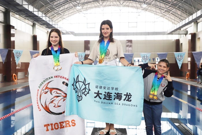 Lucia Larraona, Grade 7, won a few medals