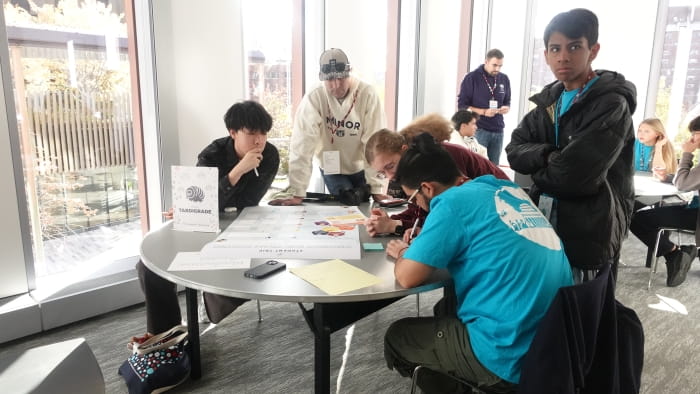 working on a project at MIT