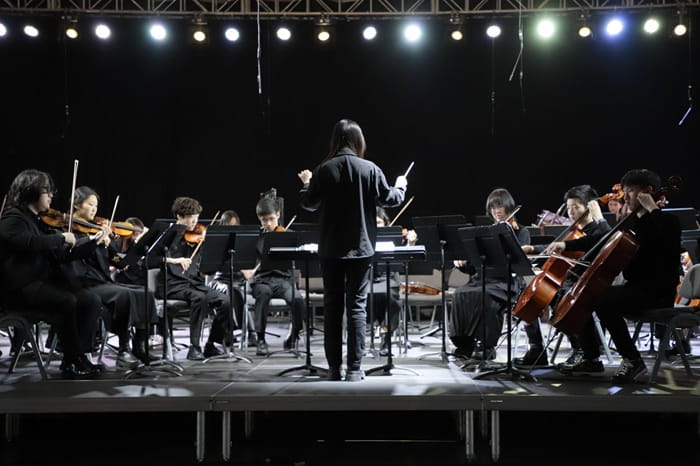 Angela, student conductor