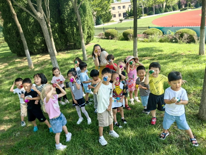 outdoor exploration for early years students