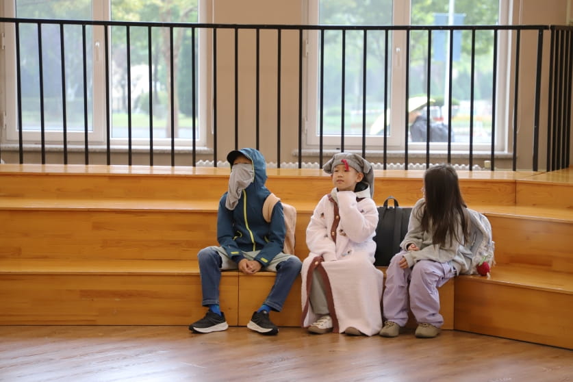 Students sitting