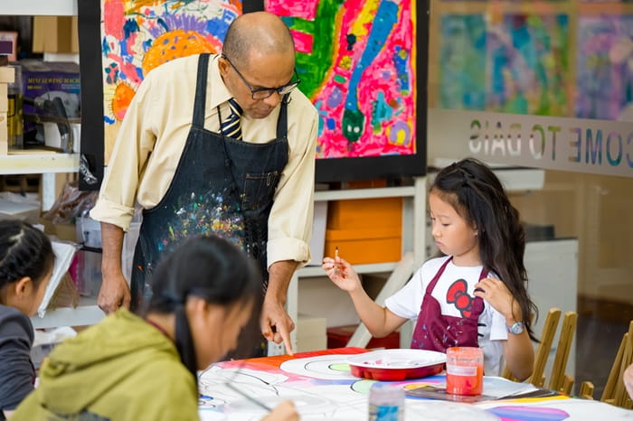 Elementary art classrom