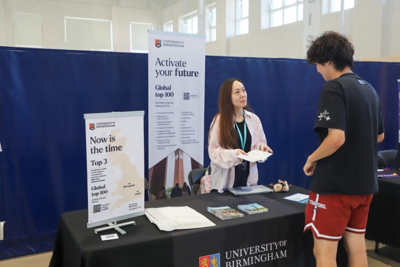University of Birmingham booth