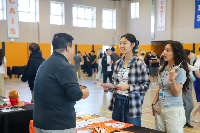 college fair booth