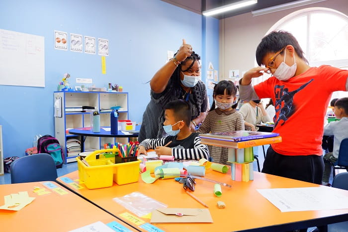 Science afternoon in elementary school