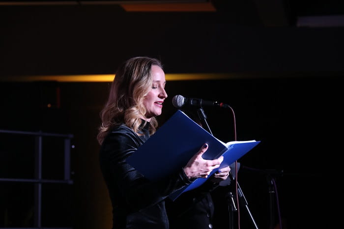 Choir teacher Ms. Melody Gifford